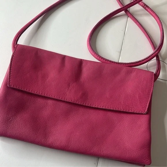 Free People Nicola Crossbody Leather Bag Pink - Picture 7 of 15